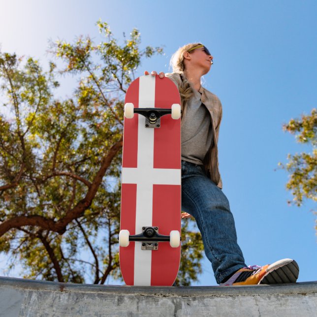 Skateboard Drapeau du Danemark (Extérieur 1)