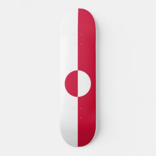 Skateboard Drapeau du Groenland