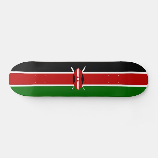 Skateboard Drapeau du Kenya (Horz)
