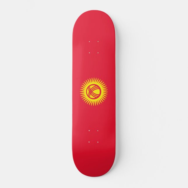 Skateboard Drapeau du Kirghizistan (Recto)