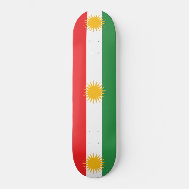 Skateboard Drapeau du Kurdistan (Recto)