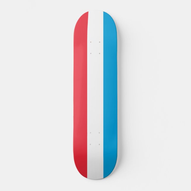 Skateboard Drapeau du Luxembourg (Recto)