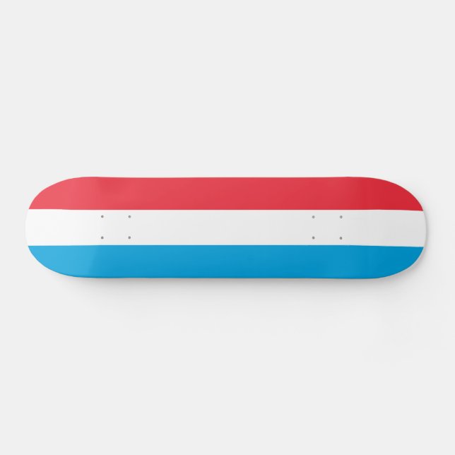 Skateboard Drapeau du Luxembourg (Horz)