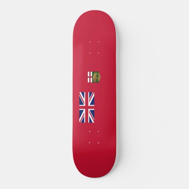 Skateboard Drapeau du Manitoba (Recto)