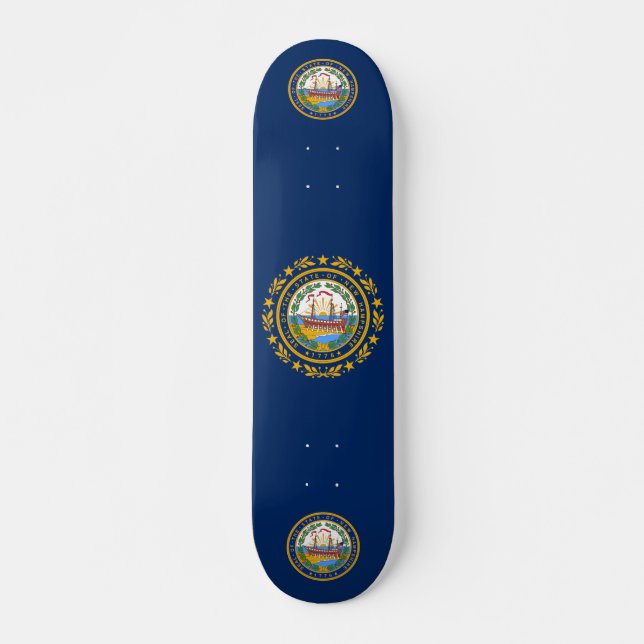Skateboard Drapeau du New Hampshire (Devant)