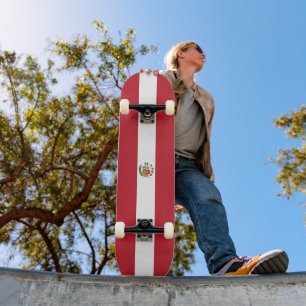 Skateboard Drapeau du Pérou