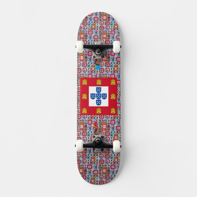 Skateboard Drapeau du Portugal (Recto)