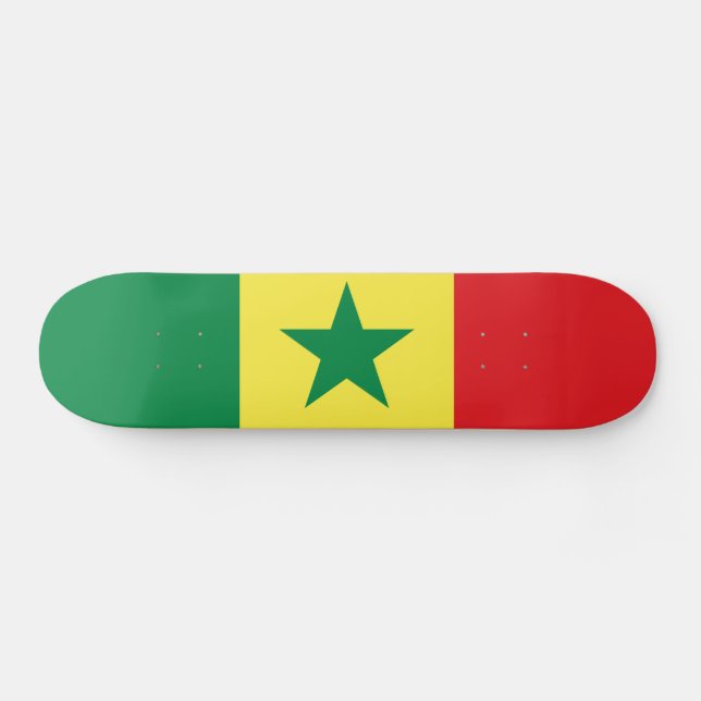 Skateboard Drapeau du Sénégal (Horz)