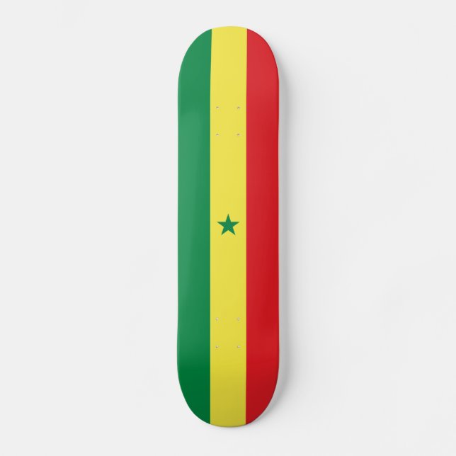 Skateboard Drapeau du Sénégal (Recto)