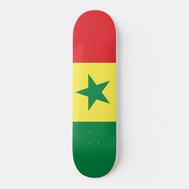 Skateboard Drapeau du Sénégal (Recto)