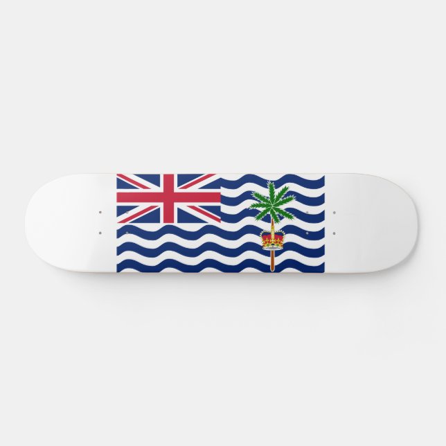 Skateboard Drapeau du Territoire britannique de l'océan Indie (Horz)
