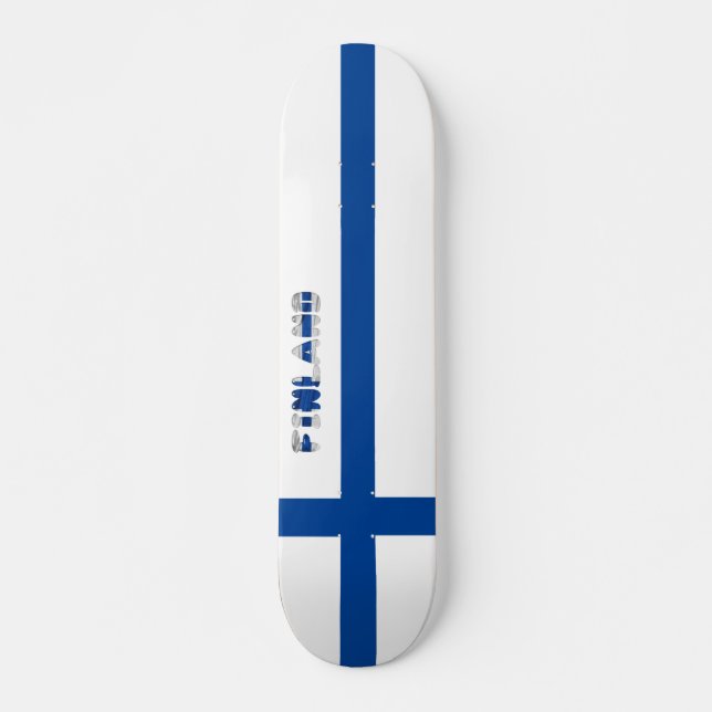 Skateboard Drapeau finlandais (Devant)