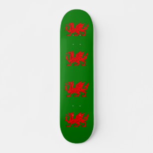 Skateboard Drapeau gallois dragon rouge gallois