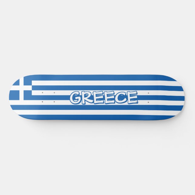 Skateboard Drapeau grec (Horz)