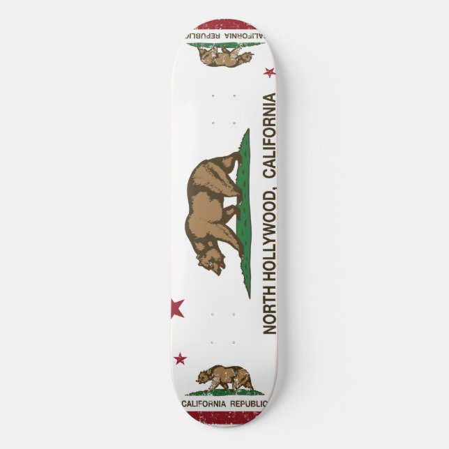 Skateboard drapeau hollywood du nord de la Californie (Recto)