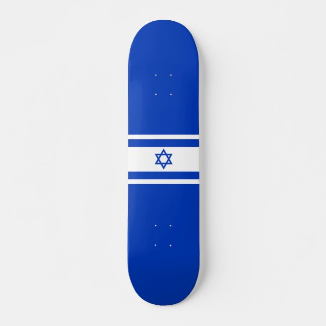 Skateboard Drapeau Israël (Devant)