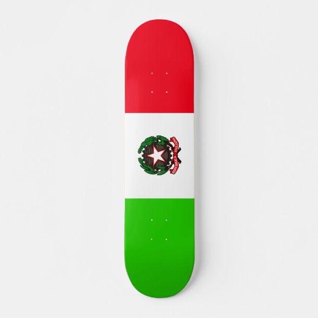 Skateboard Drapeau italien (Devant)