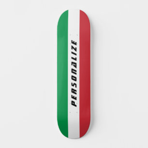 Skateboard Drapeau italien conception personnalisée tablier