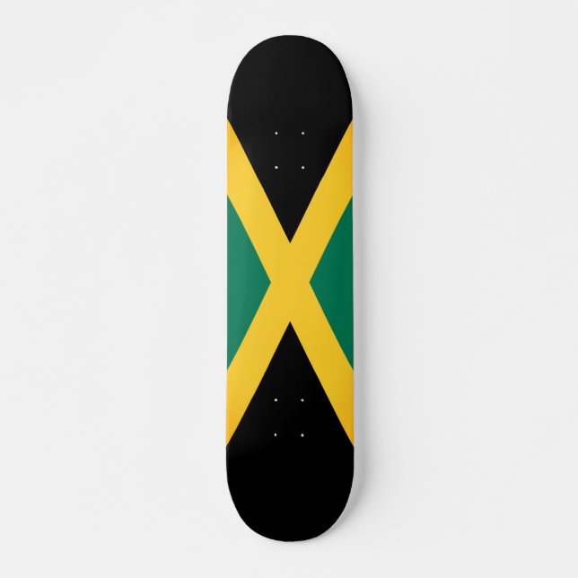 Skateboard Drapeau jamaïcain (Devant)