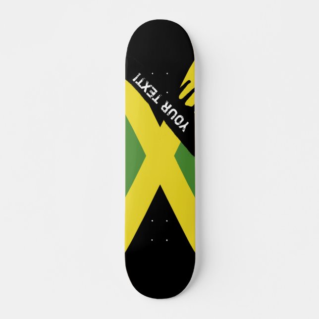 Skateboard Drapeau jamaïcain (Devant)