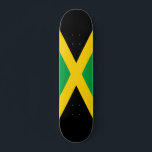 Skateboard Drapeau Jamaïcain<br><div class="desc">Ce design présente le drapeau national de la Jamaïque, qui est un pays insulaire dans la mer des Caraïbes. C'est la troisième plus grande île des grandes Antilles et des Caraïbes (après Cuba et Hispaniola). Le pays a une influence mondiale qui dément sa petite taille : par exemple, il a...</div>
