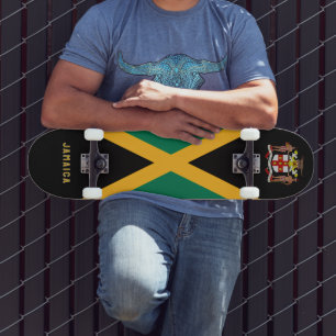 Skateboard Drapeau jamaïcain / Armoiries