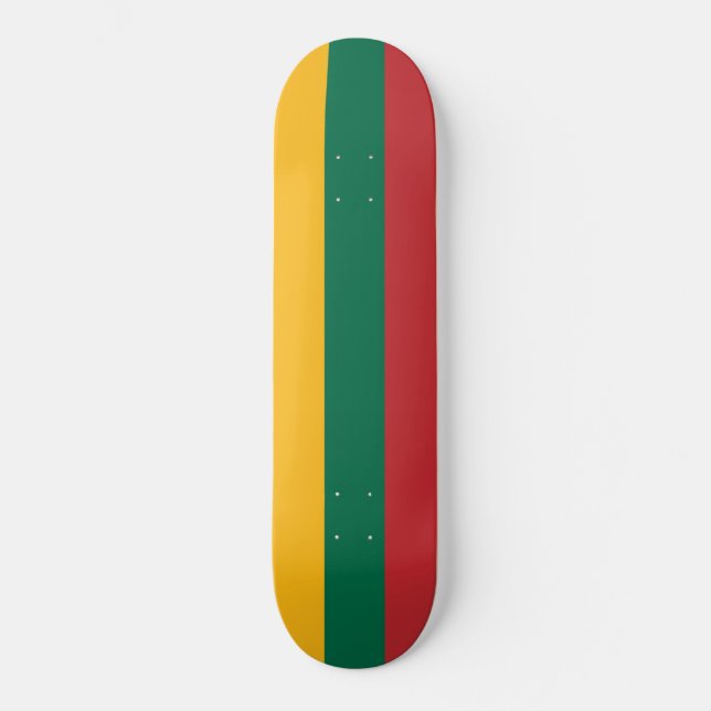 Skateboard Drapeau lituanien (Recto)