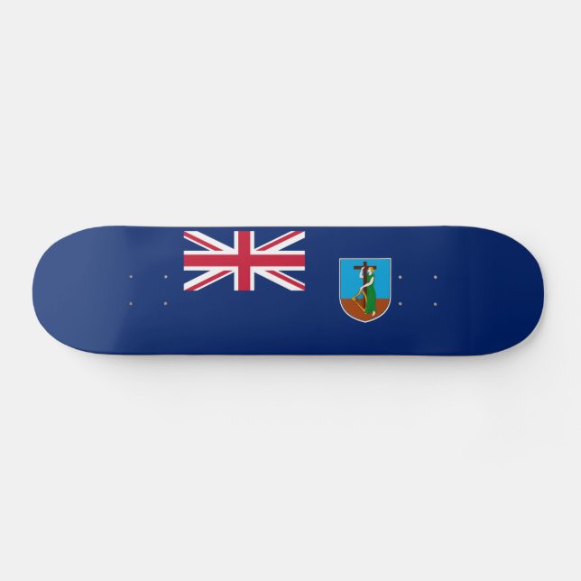 Skateboard Drapeau Montserrat (Horz)