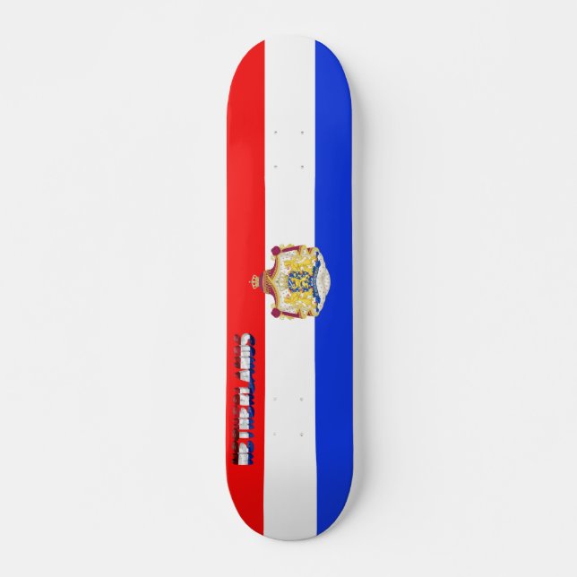 Skateboard Drapeau néerlandais (Devant)