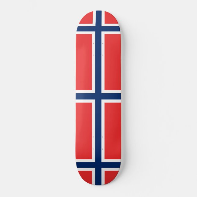 Skateboard Drapeau norvégien (Norvège) (Recto)
