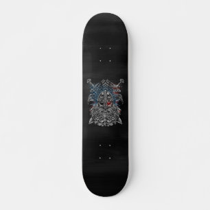 Skateboard Drapeau Odin corbeaux et épées Viking Mythologie U