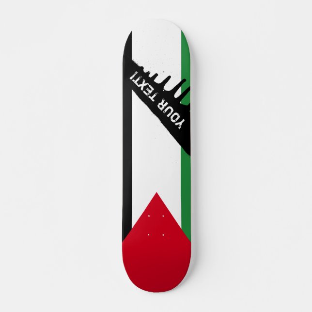 Skateboard Drapeau palestinien (Devant)