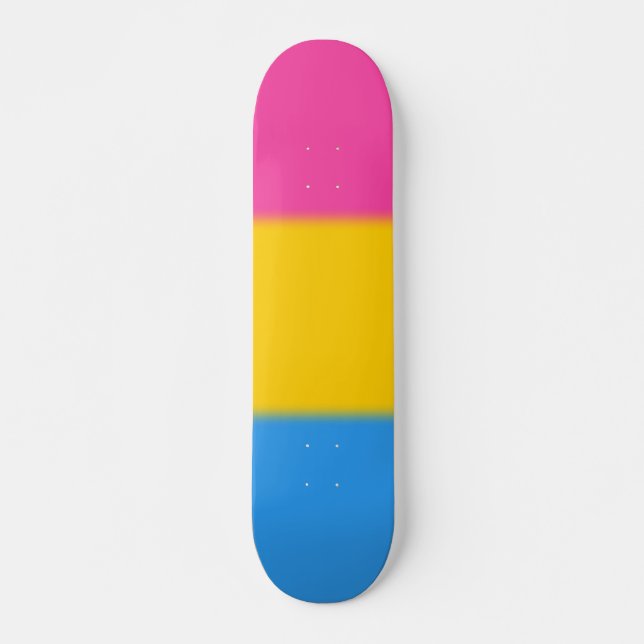 Skateboard Drapeau Pansexual de fierté de Falln (Devant)