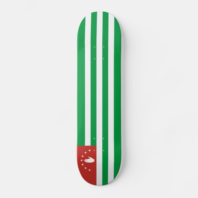 Skateboard Drapeau patriotique d'Abkhazie (Recto)