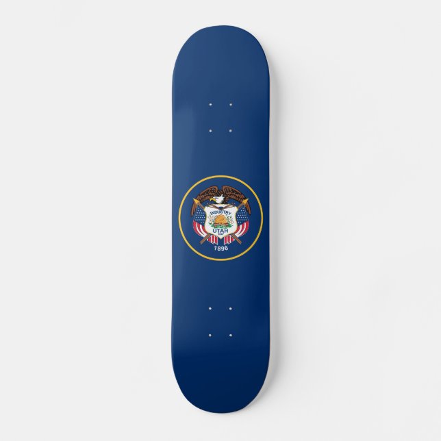 Skateboard Drapeau patriotique de l'État de l'Utah (Recto)