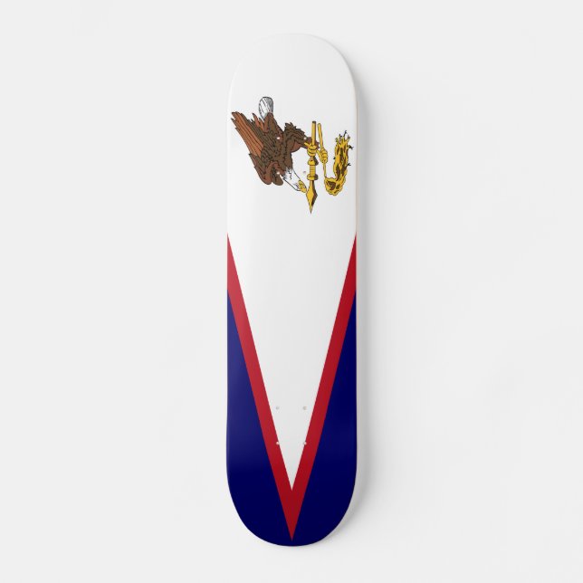 Skateboard Drapeau patriotique des Samoa américaines (Recto)