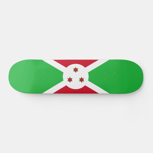 Skateboard Drapeau patriotique du Burundi (Horz)
