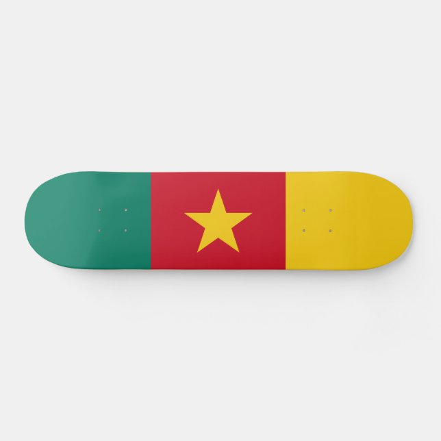 Skateboard Drapeau patriotique du Cameroun (Horz)
