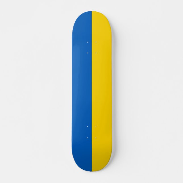 Skateboard Drapeau patriotique ukrainien (Devant)