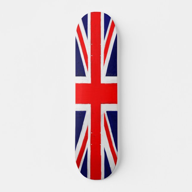 Skateboard Drapeau peint - Vieux établissement (Devant)