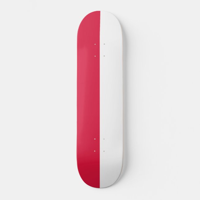 Skateboard Drapeau polonais (Pologne) (Recto)
