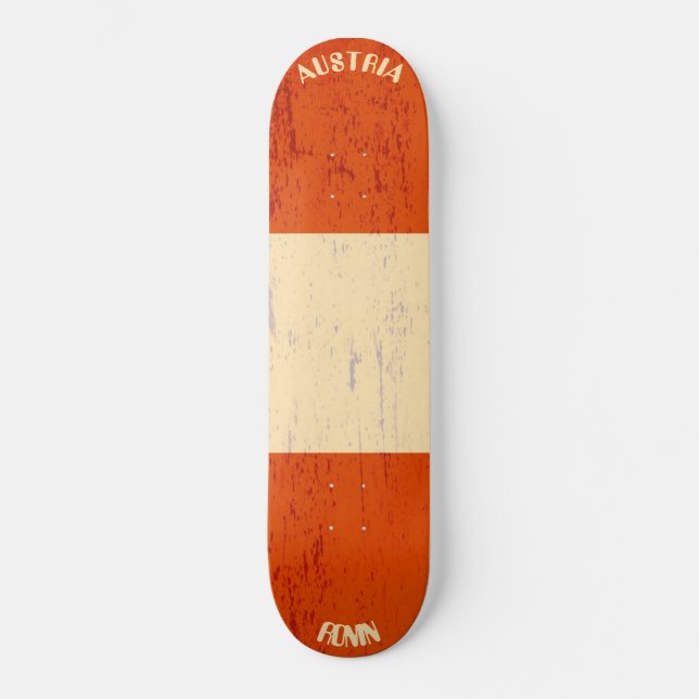 Skateboard Drapeau RONIN Austria Apex Pro Planche à skateboar (Recto)