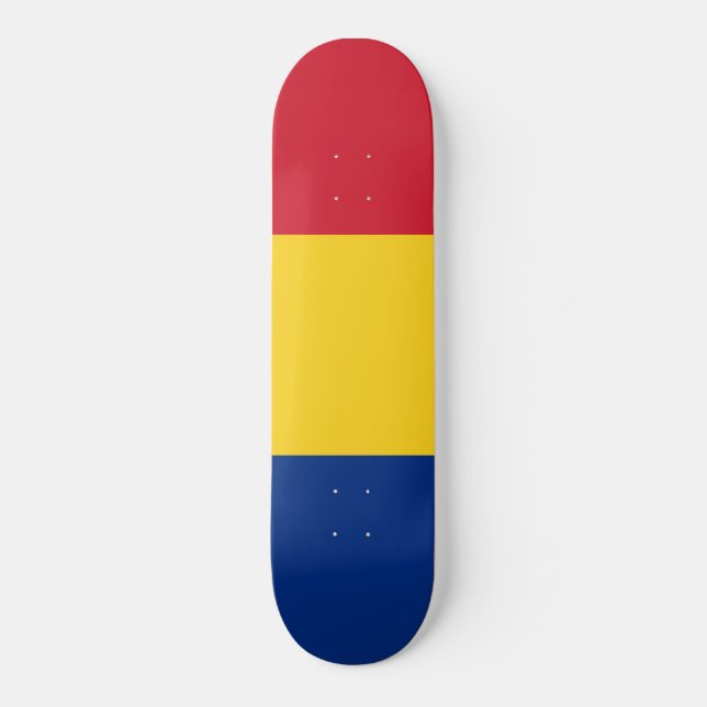 Skateboard Drapeau roumain (Roumanie) (Recto)