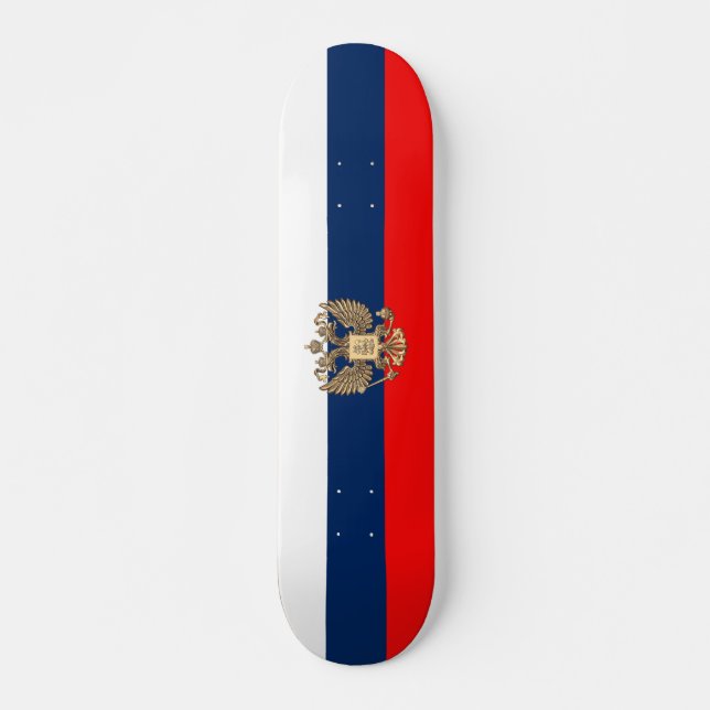 Skateboard Drapeau russe (Devant)