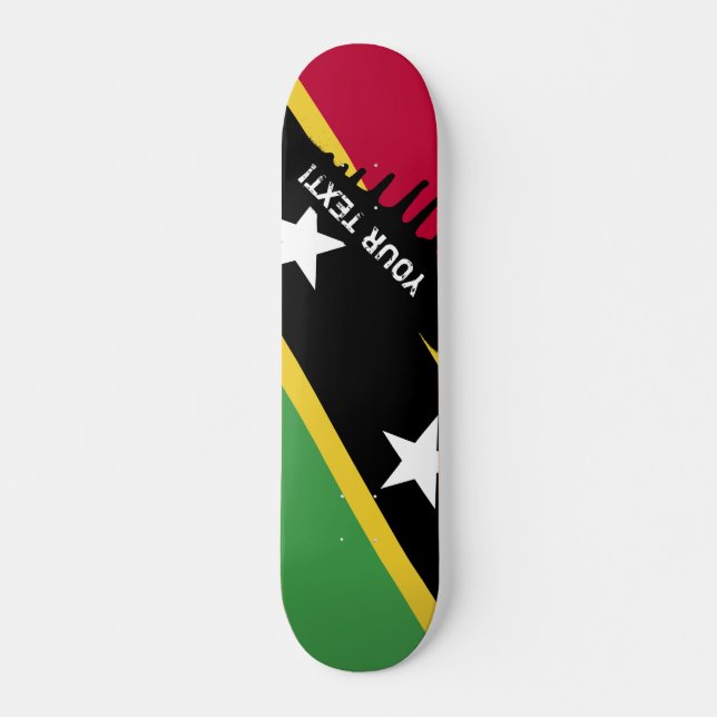Skateboard Drapeau Saint-Kitts-et-Nevis (Devant)
