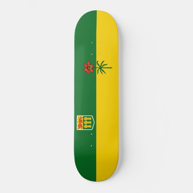 Skateboard Drapeau Saskatchewan (Recto)