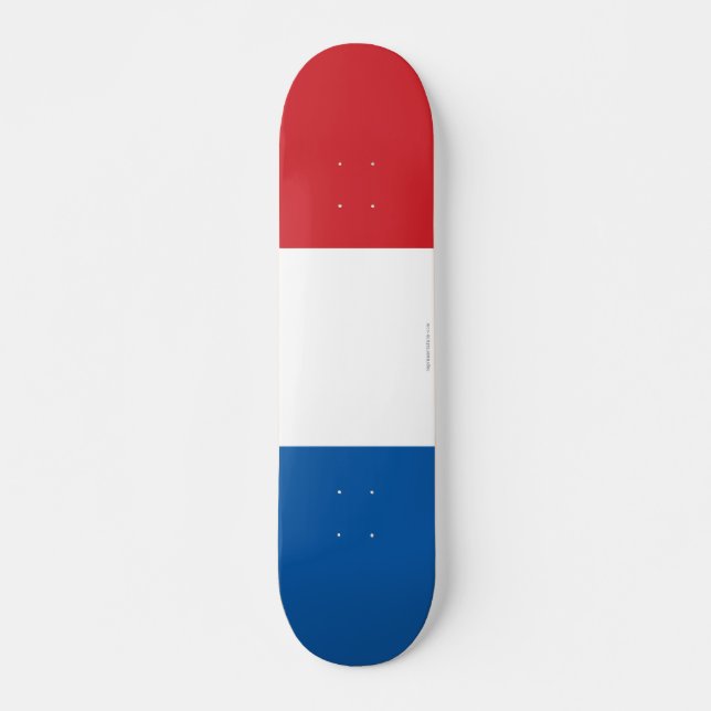 Skateboard Drapeau simple de la France (Devant)