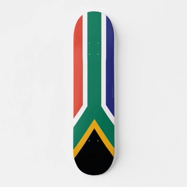 Skateboard Drapeau simple de l'Afrique du Sud (Devant)