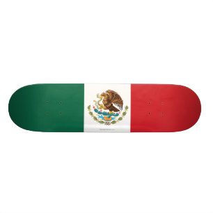 Skateboard Drapeau simple du Mexique