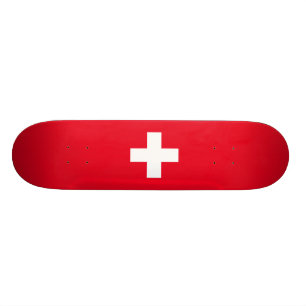 Skateboard Drapeau suisse